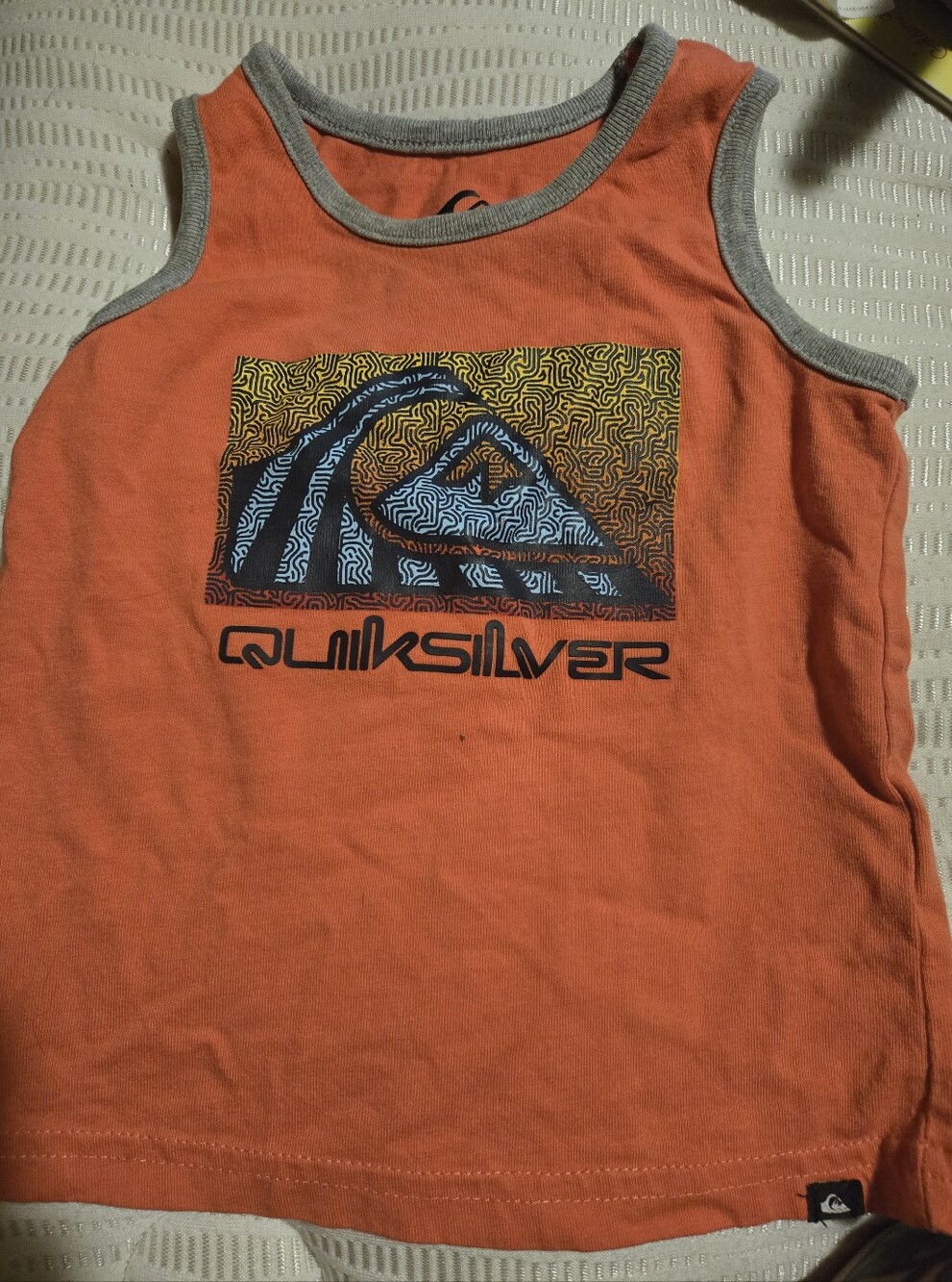 12 M Boys Quicksilver Coral Tank Top